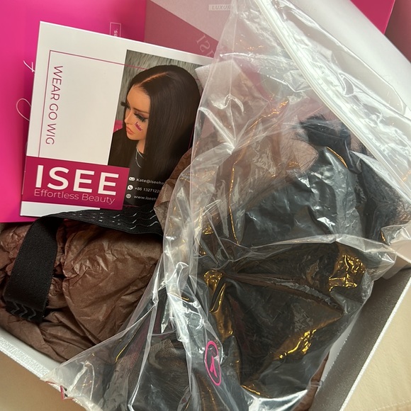 ISEE M-Cap Wear Go Straight 10 HD Lace Glueless Wig Pre Bleached Tiny Knots Wig - Picture 3 of 4